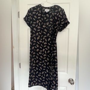 HVN Tarzan Leopard print wrap dress size 10